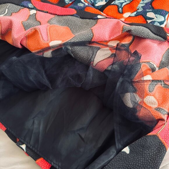 Peter Pilotto Target Strapless Fit & Flare FloralMulticolor Dress Size 4 - Picture 6 of 8